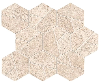 Мозаика Boost Stone Ivory Mosaico Hex 25x28.5